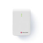 White electronic device with a green indicator light on a white background, featuring the Bellman & Symbion brand.