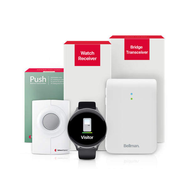Push Button System with Bluetooth Bridge and Watch Receiver