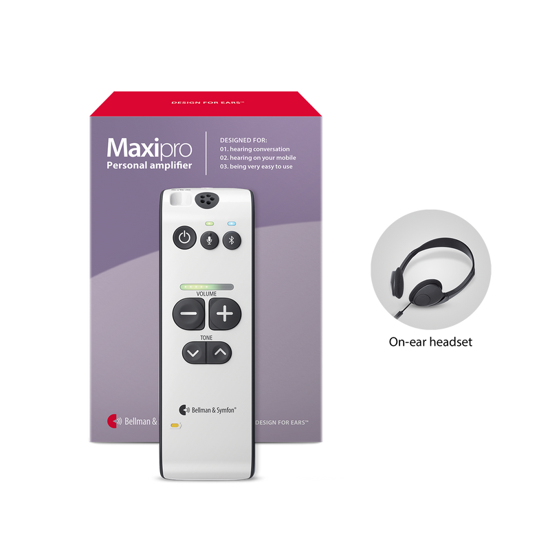 ADA Maxi Pro Personal Amplifier Incl. Headphones with Mic | Bellman & Symfon