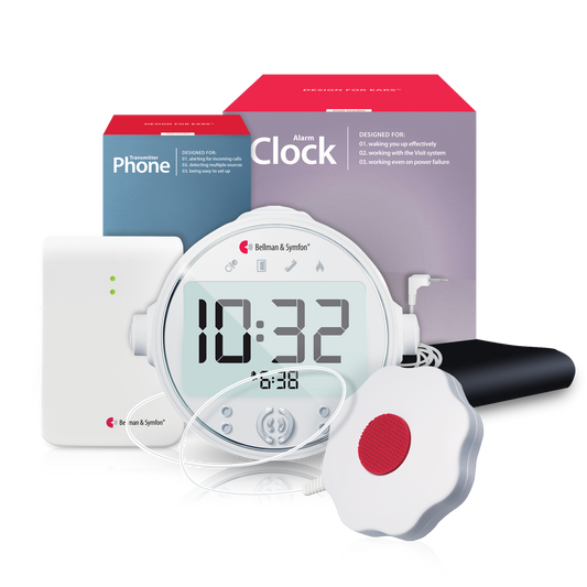 ADA Entry Alert Notification System | with Contact Mat, Alarm Clock Receiver and Bed Shaker | Bellman & Symfon