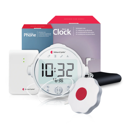 ADA Entry Alert Notification System | with Contact Mat, Alarm Clock Receiver and Bed Shaker