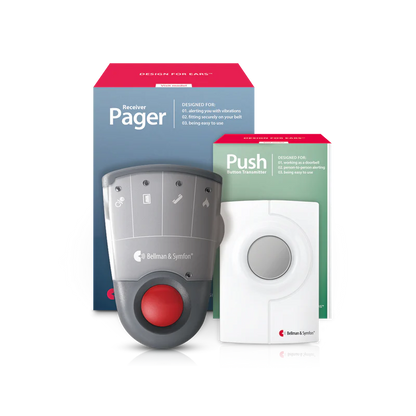 ADA Push Button Notification System | with Flash Receiver and Bed Shaker