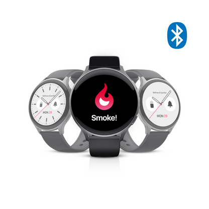 Smoke/Fire Alarm System with Alarm Clock Receiver, Bridge, and Watch Receiver