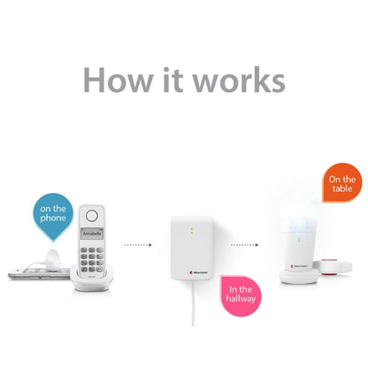 Phone System with Flash Receiver and Bed Shaker