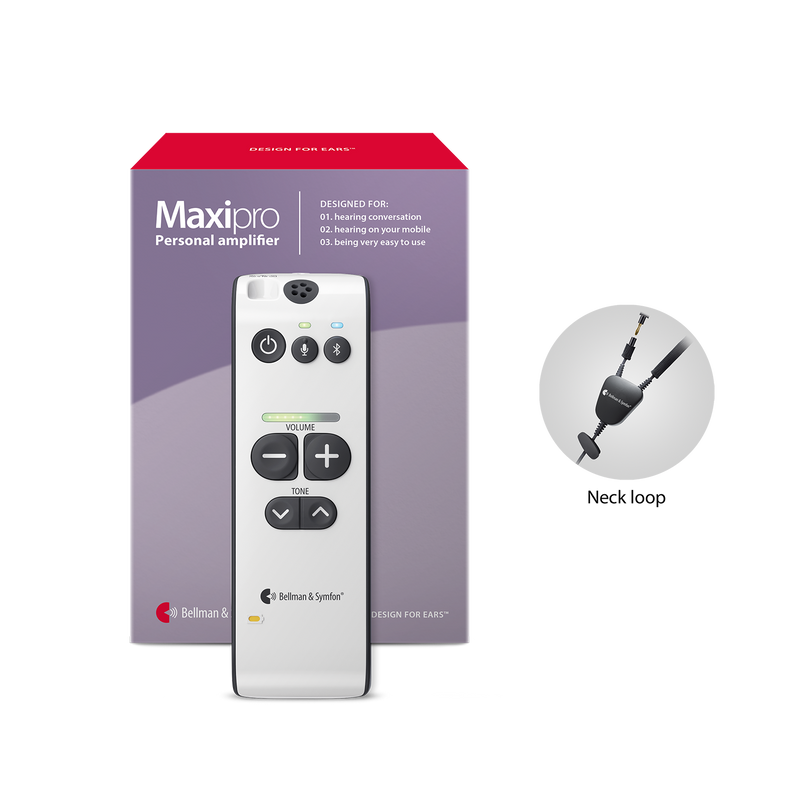 Maxi Pro Personal Hearing Amplifier with Neckloop
