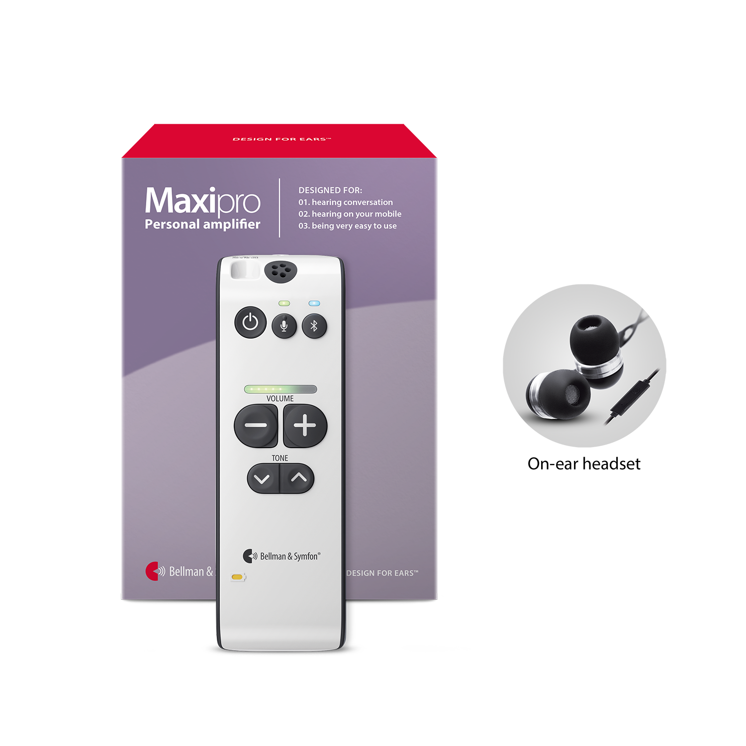 Maxi Pro Personal Hearing Amplifier with Earbuds