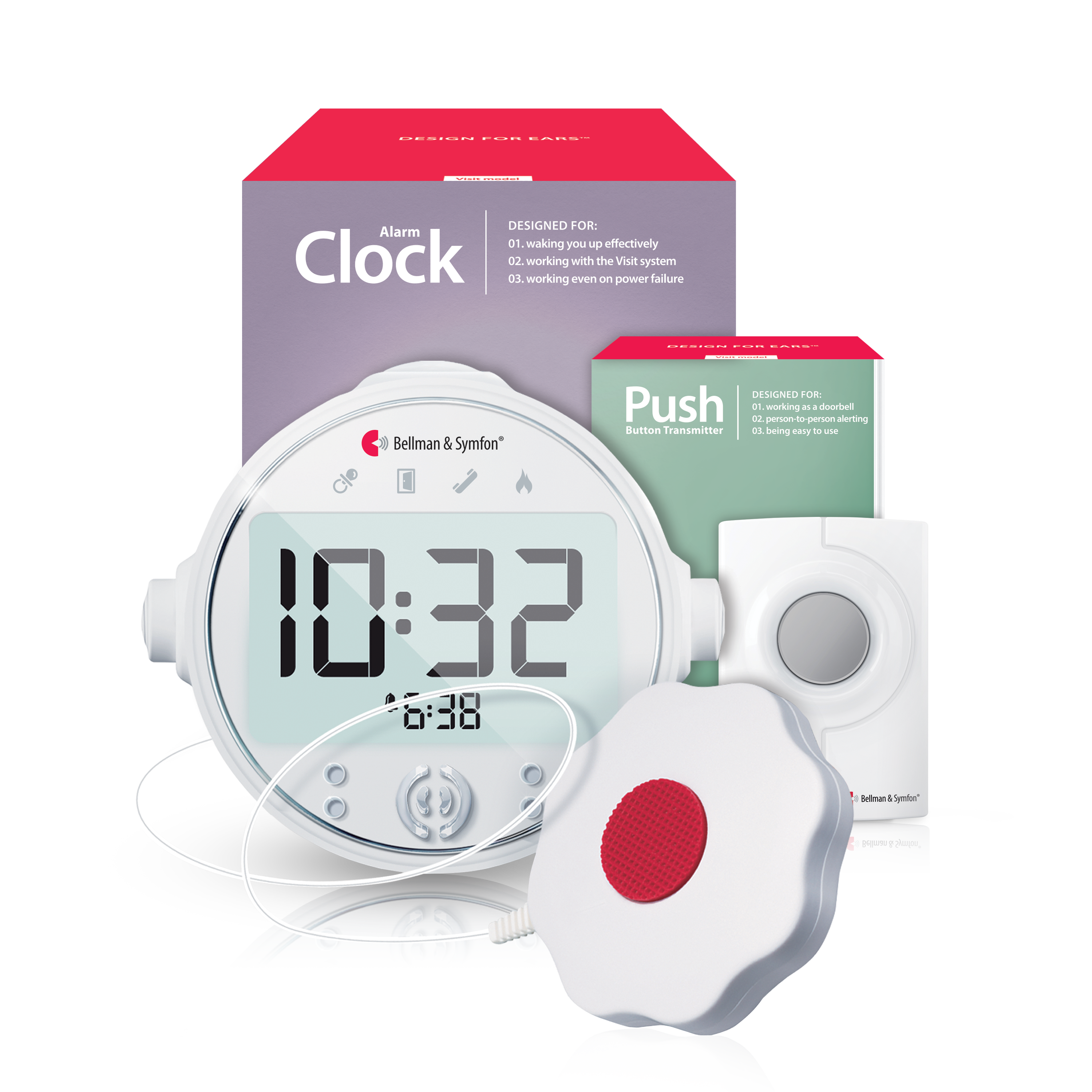 Push Button Notification System | with Alarm Clock Receiver and Bed Shaker