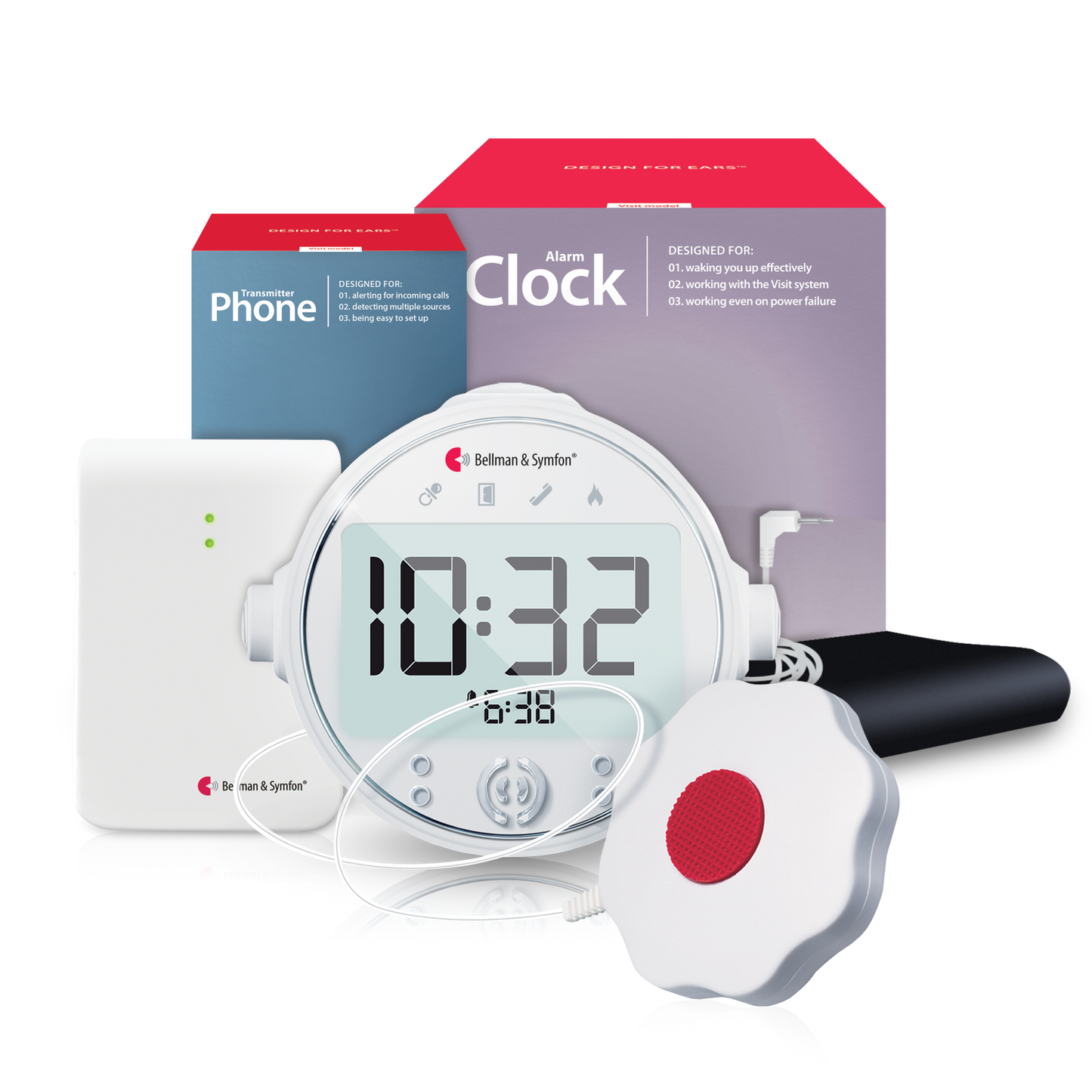 ADA Entry Alert Notification System | with Contact Mat, Alarm Clock Receiver and Bed Shaker