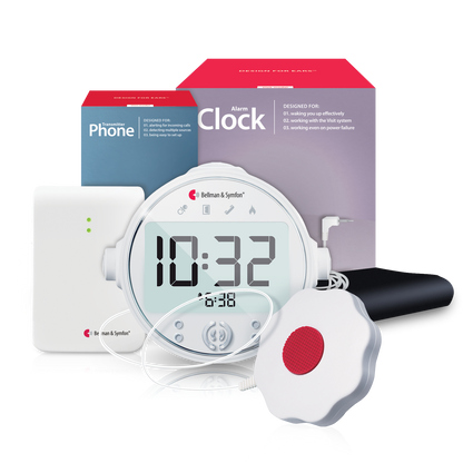 ADA Entry Alert Notification System | with Contact Mat, Alarm Clock Receiver and Bed Shaker
