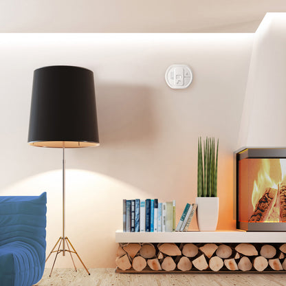 ADA Smoke/Fire and Carbon Monoxide Alarm Notification System | with Alarm Clock Receiver and Bed Shaker