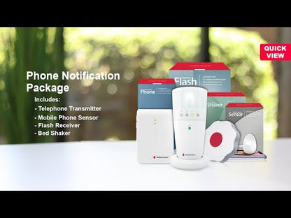 Phone System with Flash Receiver and Bed Shaker