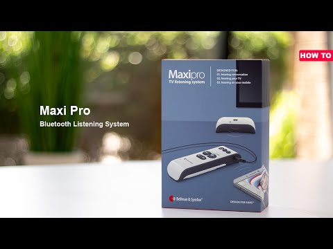 Maxi Pro TV Listening System | Incl. Headphones with Mic