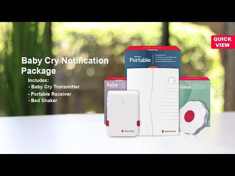 Baby Cry Notification System | with Portable Receiver and Bed Shaker
