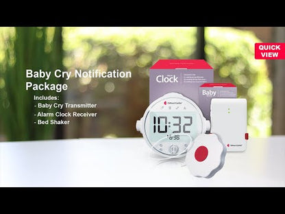 Baby Monitor System with Alarm Clock and Bed Shaker
