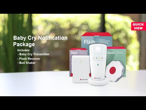 Baby Cry Notification System | with Flash Receiver and Bed Shaker