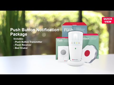 Push Button Notification System | with Flash Receiver and Bed Shaker