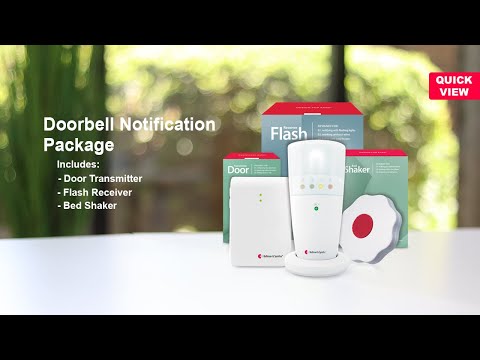Doorbell Notification System | with Flash Receiver and Bed Shaker