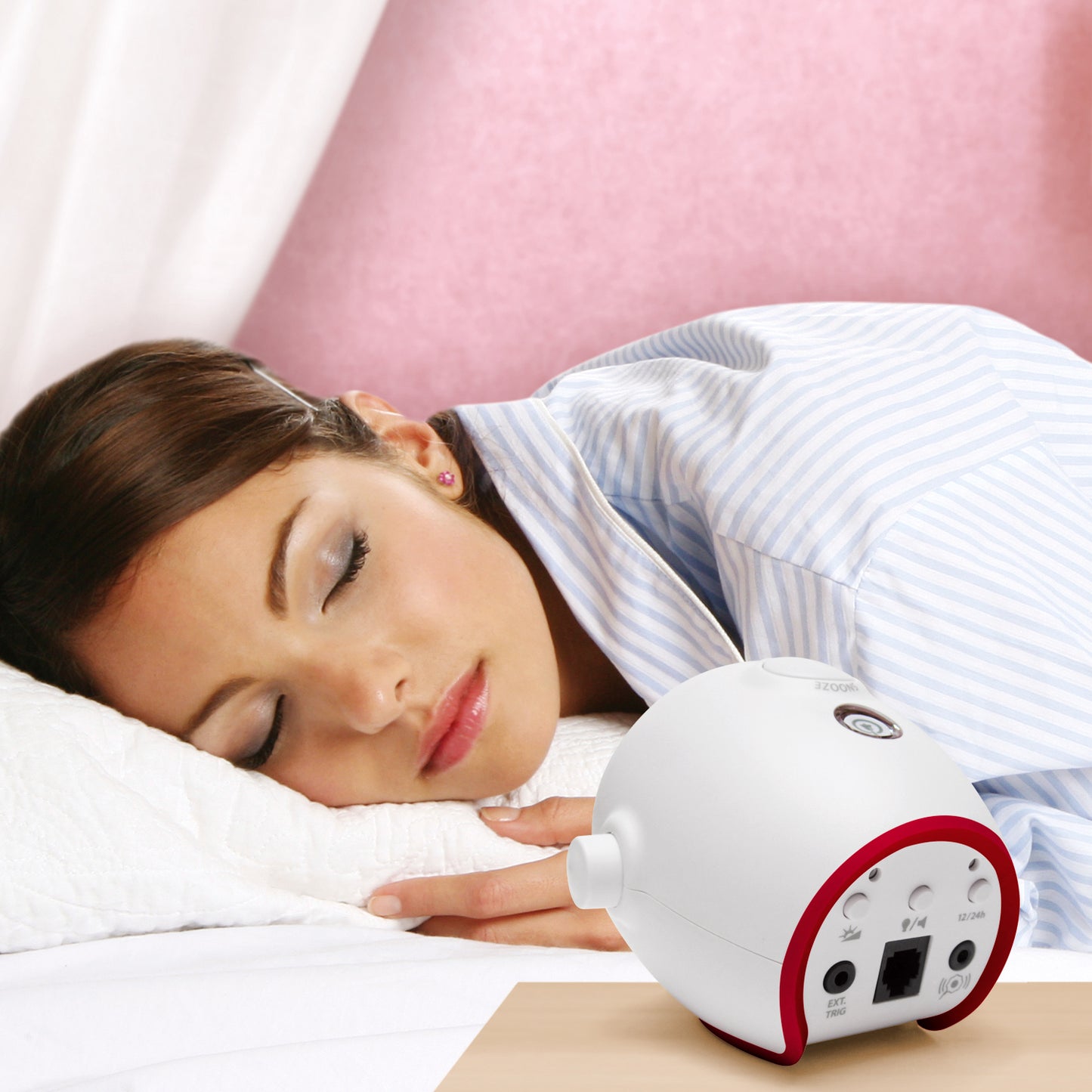ADA Smoke/Fire and Carbon Monoxide Alarm Notification System | with Alarm Clock Receiver and Bed Shaker